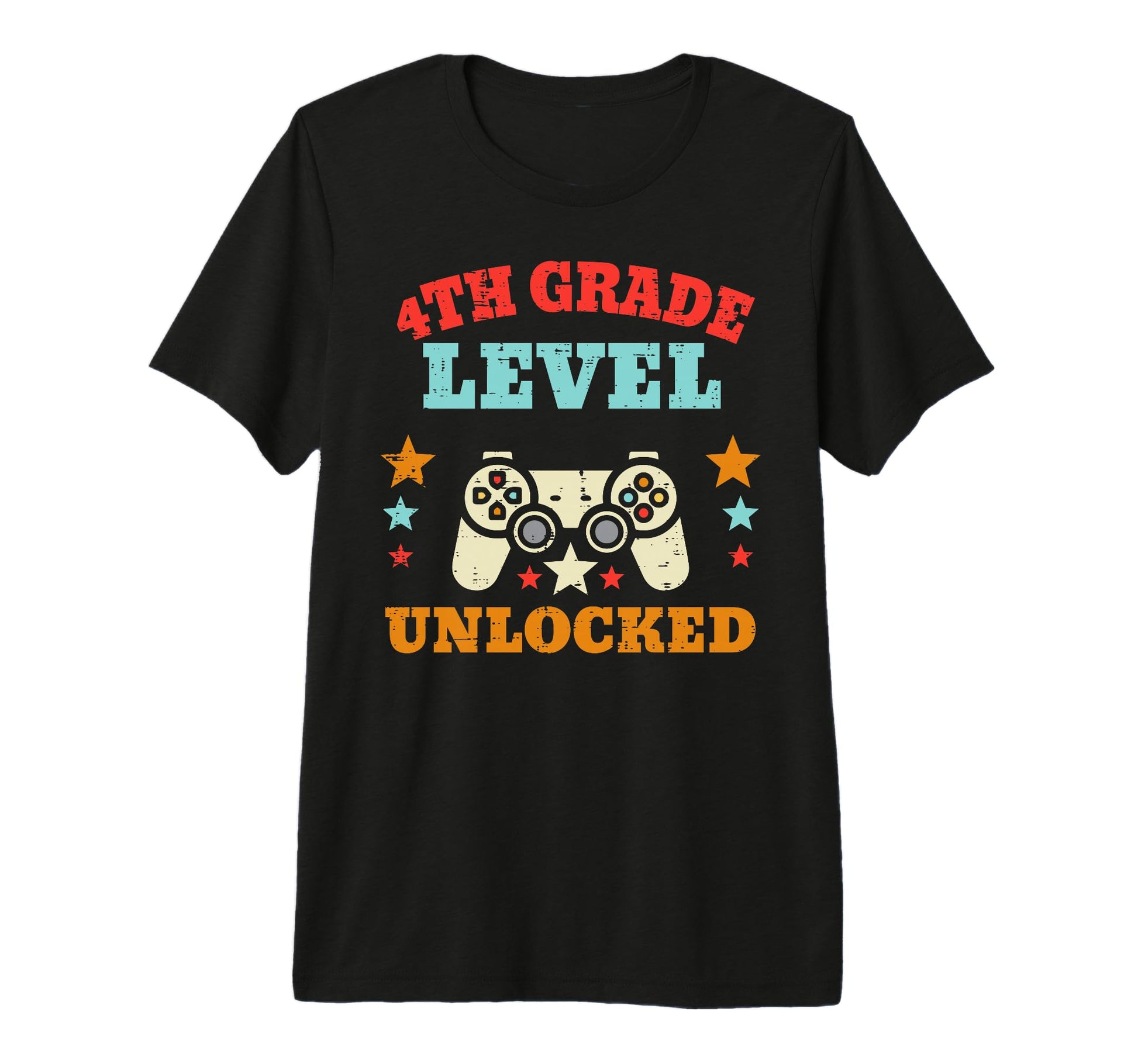 Game 4Th Grade Level Unlocked Fourth T-Shirt - Trendy Graphic Men Women - T-Shirt, Sweatshirt, Hoodie