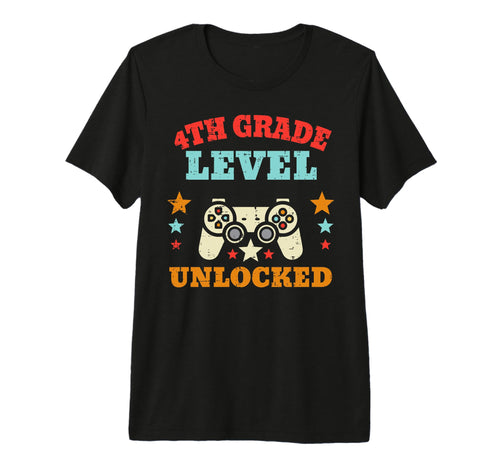 Game 4Th Grade Level Unlocked Fourth T-Shirt - Trendy Graphic Men Women - T-Shirt, Sweatshirt, Hoodie