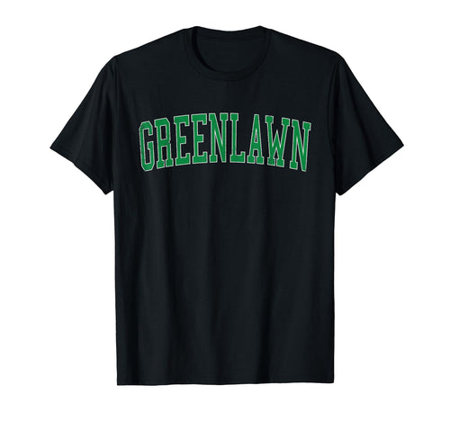 Greenlawn Ny Distressed Green Varsity T-Shirt - Unique Graphic for Adults - T-Shirt, Sweatshirt, Hoodie