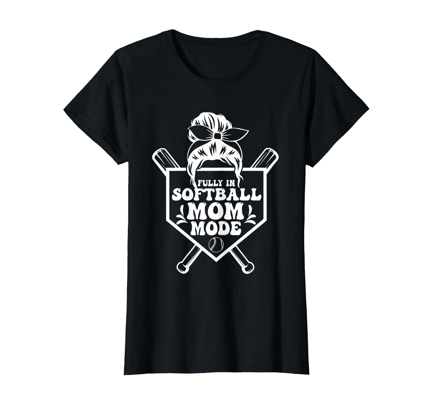 Softball Mom Mothers Day Baseball T-Shirt - Minimalist Print for Adults - T-Shirt, Sweatshirt, Hoodie