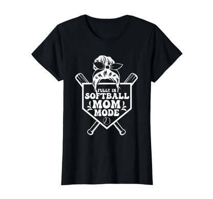 Softball Mom Mothers Day Baseball T-Shirt - Minimalist Print for Adults - T-Shirt, Sweatshirt, Hoodie