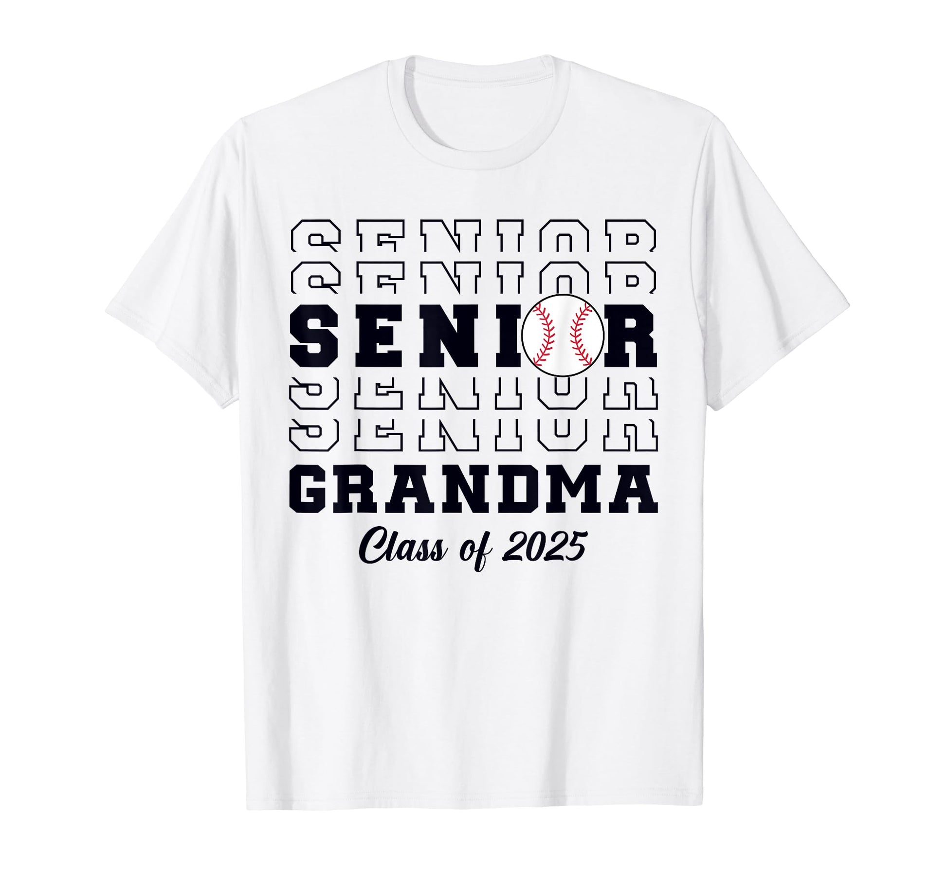 Class 2025 Baseball Grandma Senior T-Shirt - Trendy Graphic Men Women - T-Shirt, Sweatshirt, Hoodie