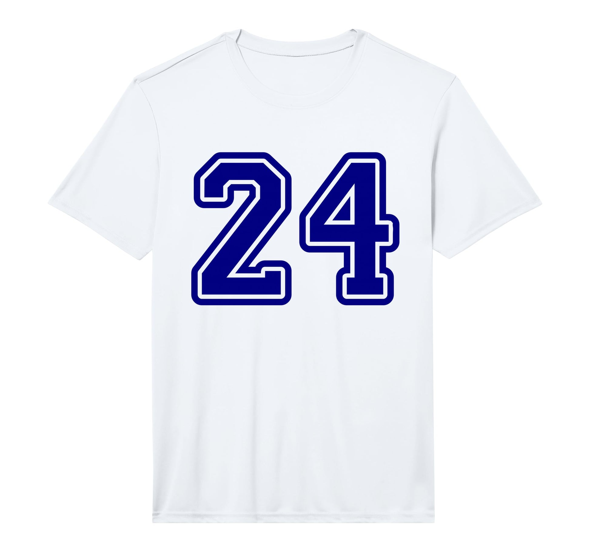 Blue Sport Team Number 24 Performance T-Shirt - Trendy Graphic Unisex - T-Shirt, Sweatshirt, Hoodie