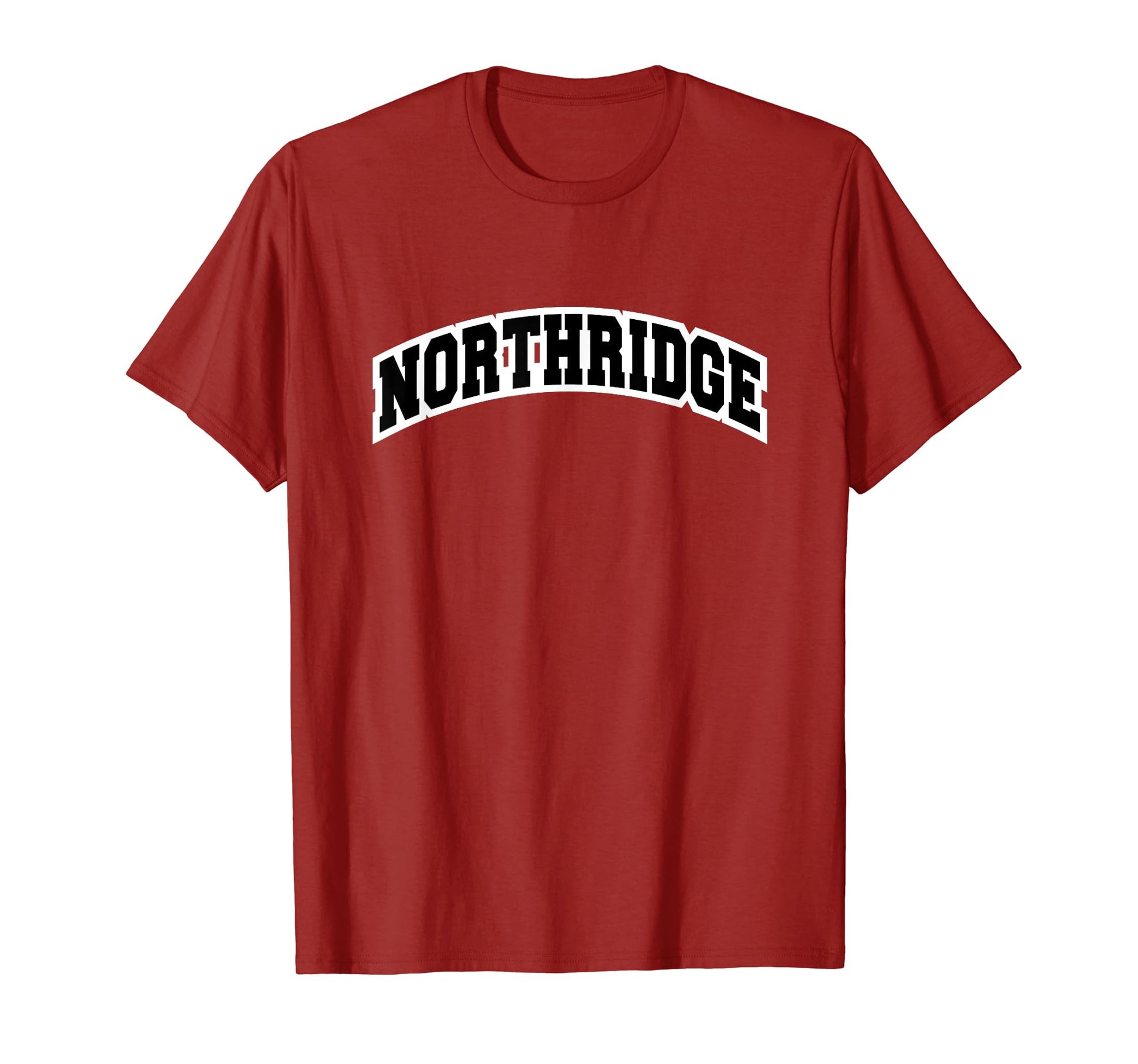 Northridge Los Angeles Varsity Red T-Shirt - Custom Art Print for Adults - T-Shirt, Sweatshirt, Hoodie