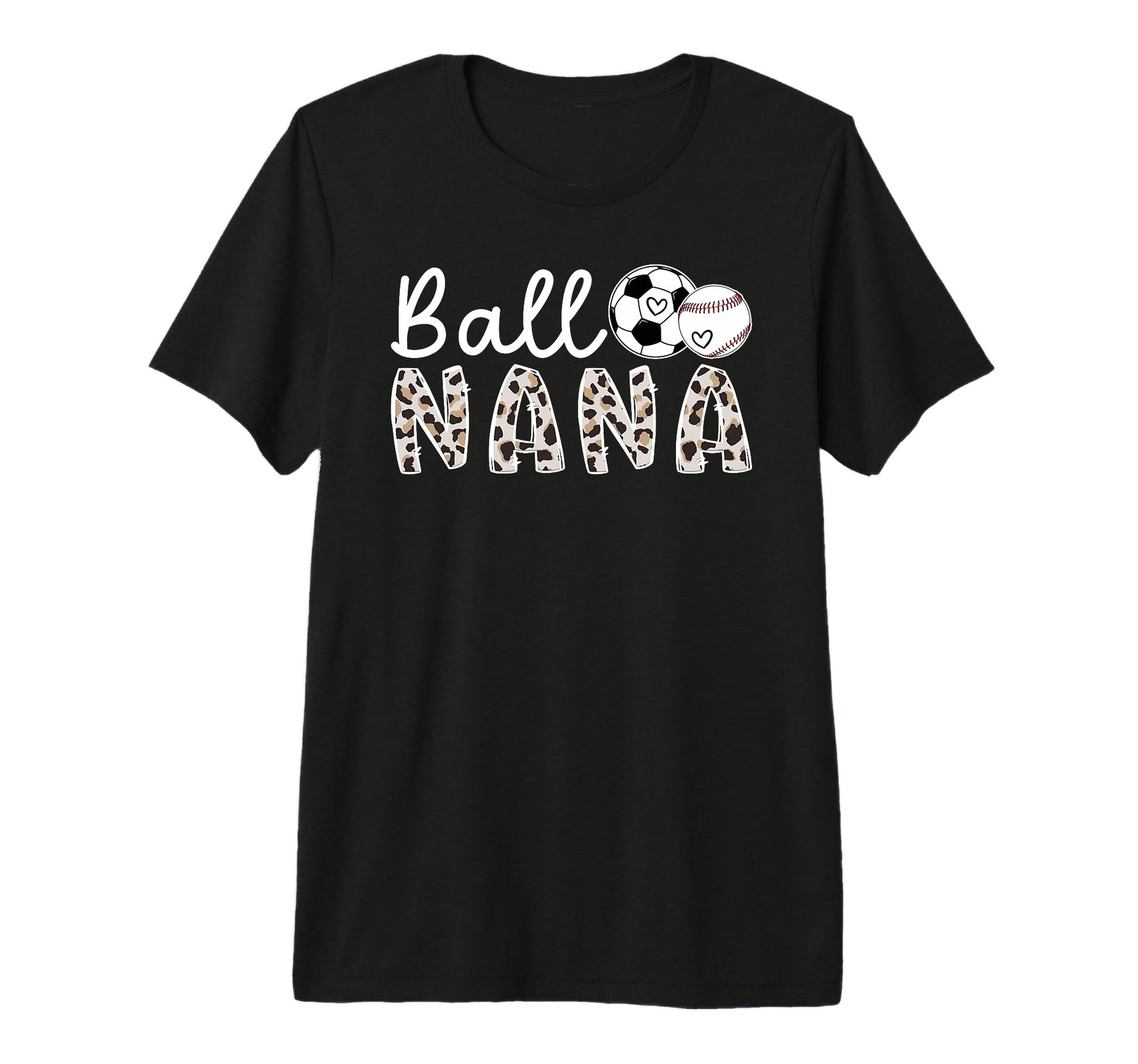 Ball Nana Grandma Baseball Soccer T-Shirt - Minimalist Print Men Women - T-Shirt, Sweatshirt, Hoodie