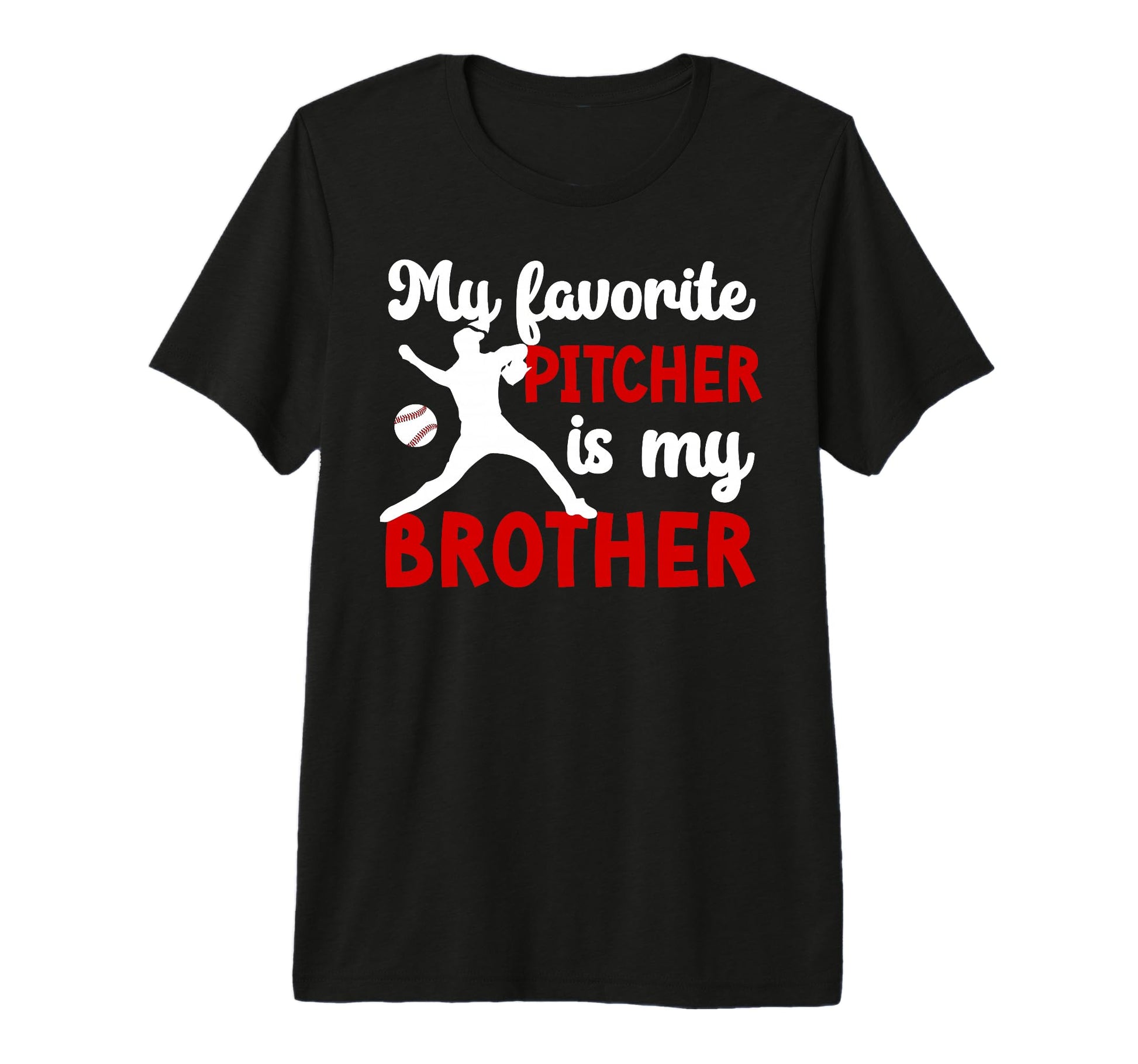 Baseball Pitcher Sister Proud T-Shirt - Aesthetic Graphic for Adults - T-Shirt, Sweatshirt, Hoodie