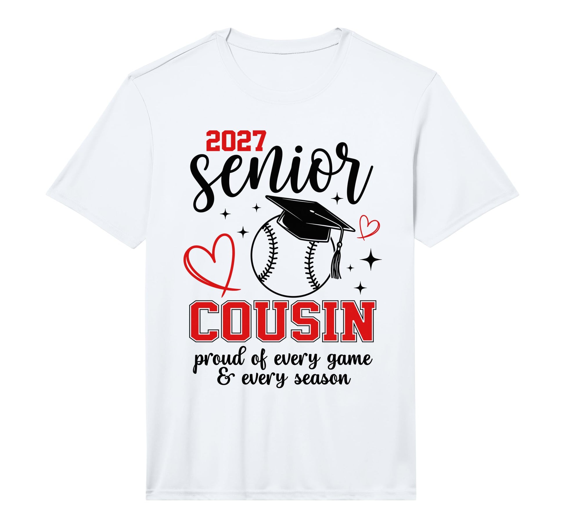 2027 Senior Baseball Cousin Proud Family T-Shirt - Unique Graphic Unisex - T-Shirt, Sweatshirt, Hoodie