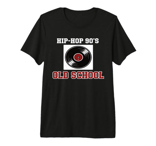 Hip Hop 90S Old School Vinyl T-Shirt - Novelty Apparel for Adults - T-Shirt, Sweatshirt, Hoodie