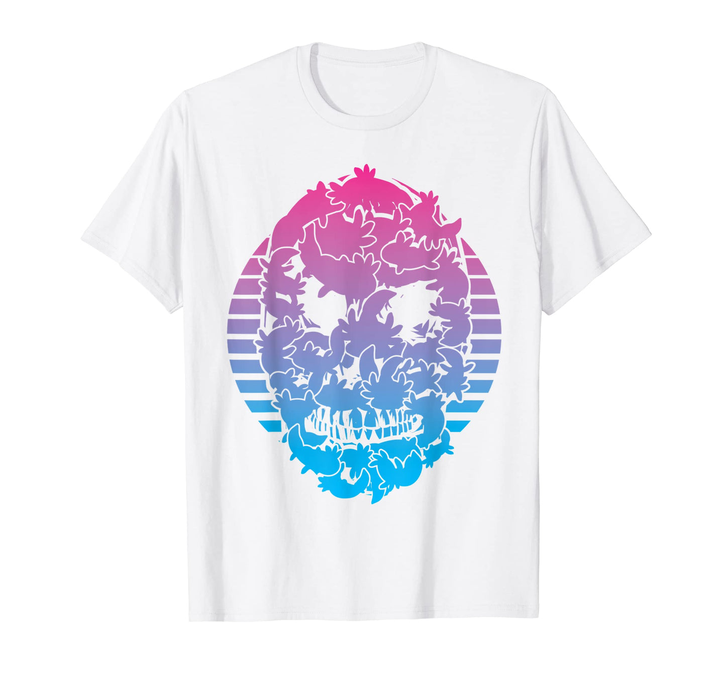 Axolotl Vaporwave Aesthetic T-Shirt - Fun Novelty Design Unisex - T-Shirt, Sweatshirt, Hoodie