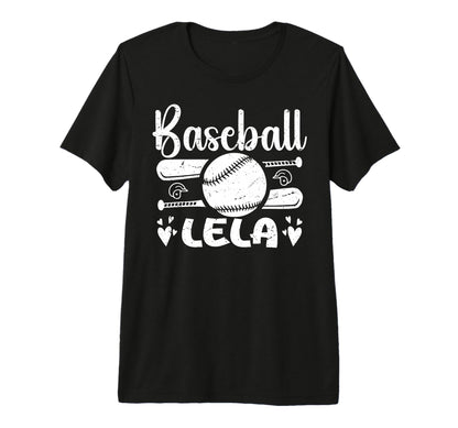 Funny Baseball Lela Baseball Lover T-Shirt - Minimalist Print Men Women - T-Shirt, Sweatshirt, Hoodie