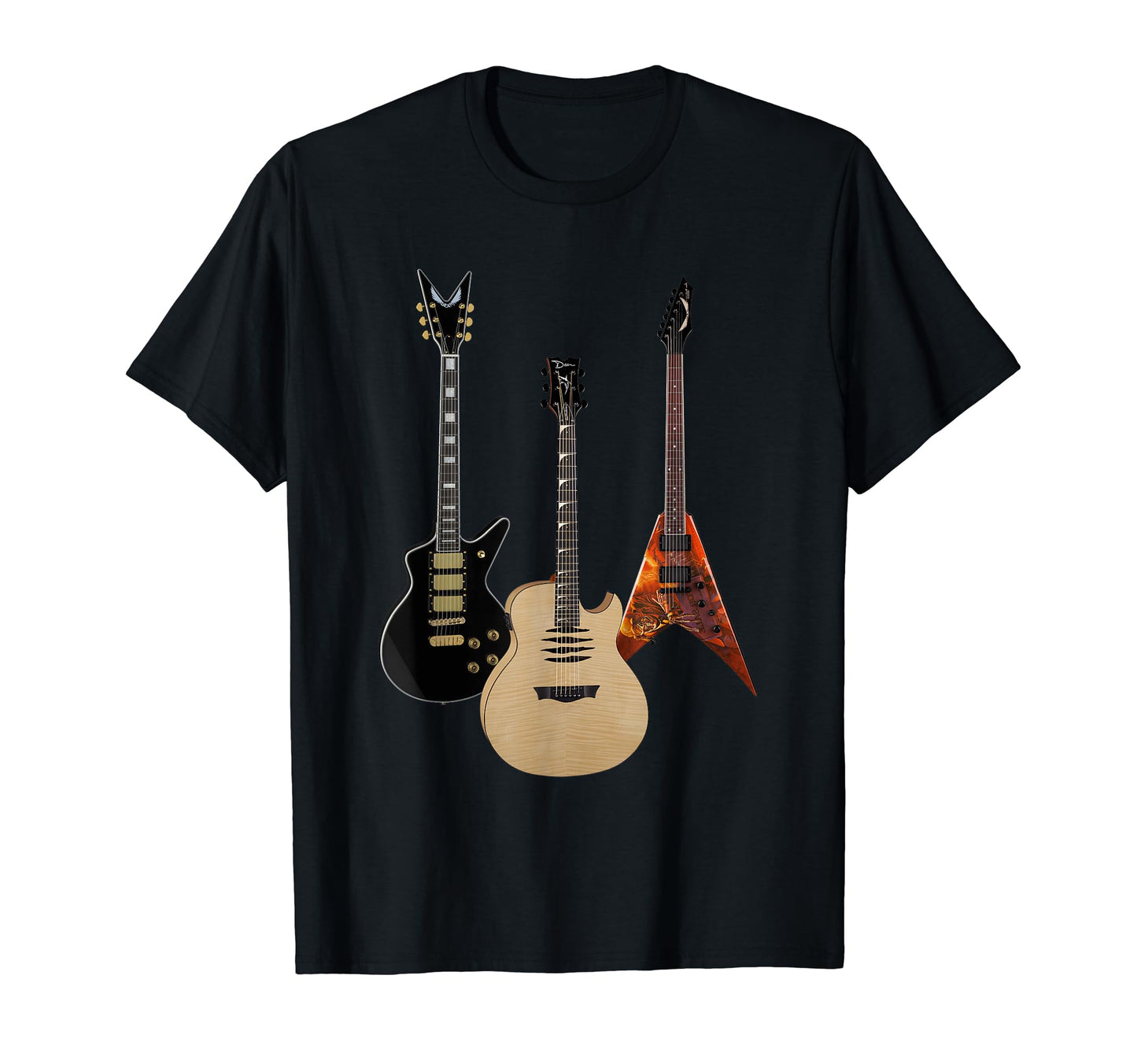 Acoustic And Electric Guitars Rock T-Shirt - Casual Everyday Wear Unisex - T-Shirt, Sweatshirt, Hoodie