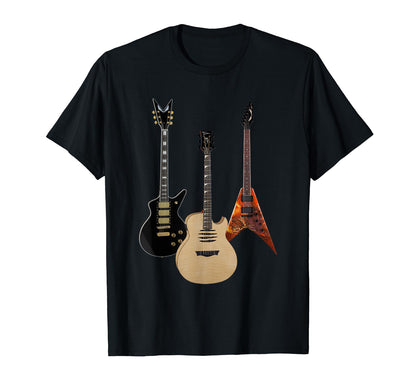 Acoustic And Electric Guitars Rock T-Shirt - Casual Everyday Wear Unisex - T-Shirt, Sweatshirt, Hoodie