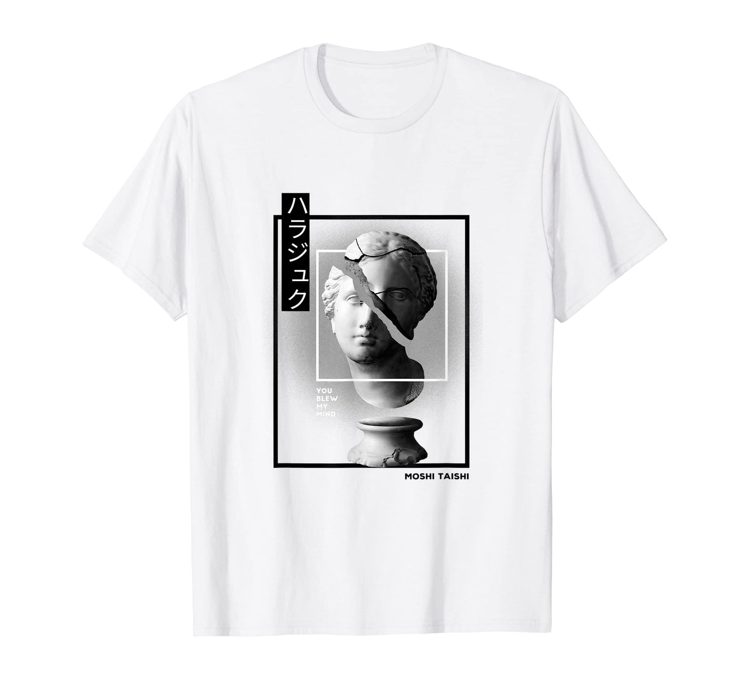Vaporwave Statue Aesthetic Art T-Shirt - Custom Art Print for Adults - T-Shirt, Sweatshirt, Hoodie