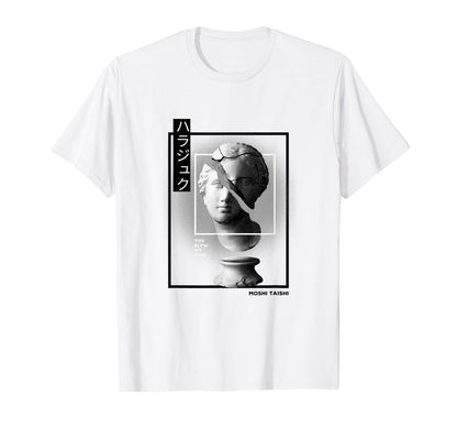 Vaporwave Statue Aesthetic Art T-Shirt - Custom Art Print for Adults - T-Shirt, Sweatshirt, Hoodie