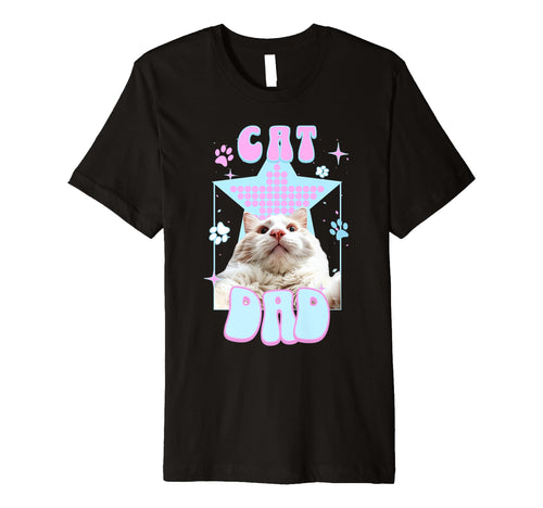 Mens Cat Dad Y2K Harajuku Aesthetic Fur T-Shirt - Trendy Graphic Unisex - T-Shirt, Sweatshirt, Hoodie