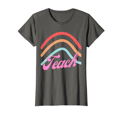 Teach Rainbow T-Shirt - Minimalist Print for Adults - T-Shirt, Sweatshirt, Hoodie