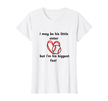 Little Sister Biggest Fan T-Shirt - Unique Graphic Men Women - T-Shirt, Sweatshirt, Hoodie