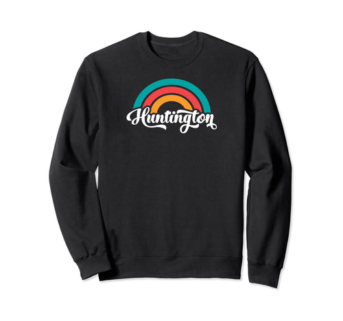 Huntington Wv Script Rainbow Sweatshirt - Custom Art Print for Adults - T-Shirt, Sweatshirt, Hoodie