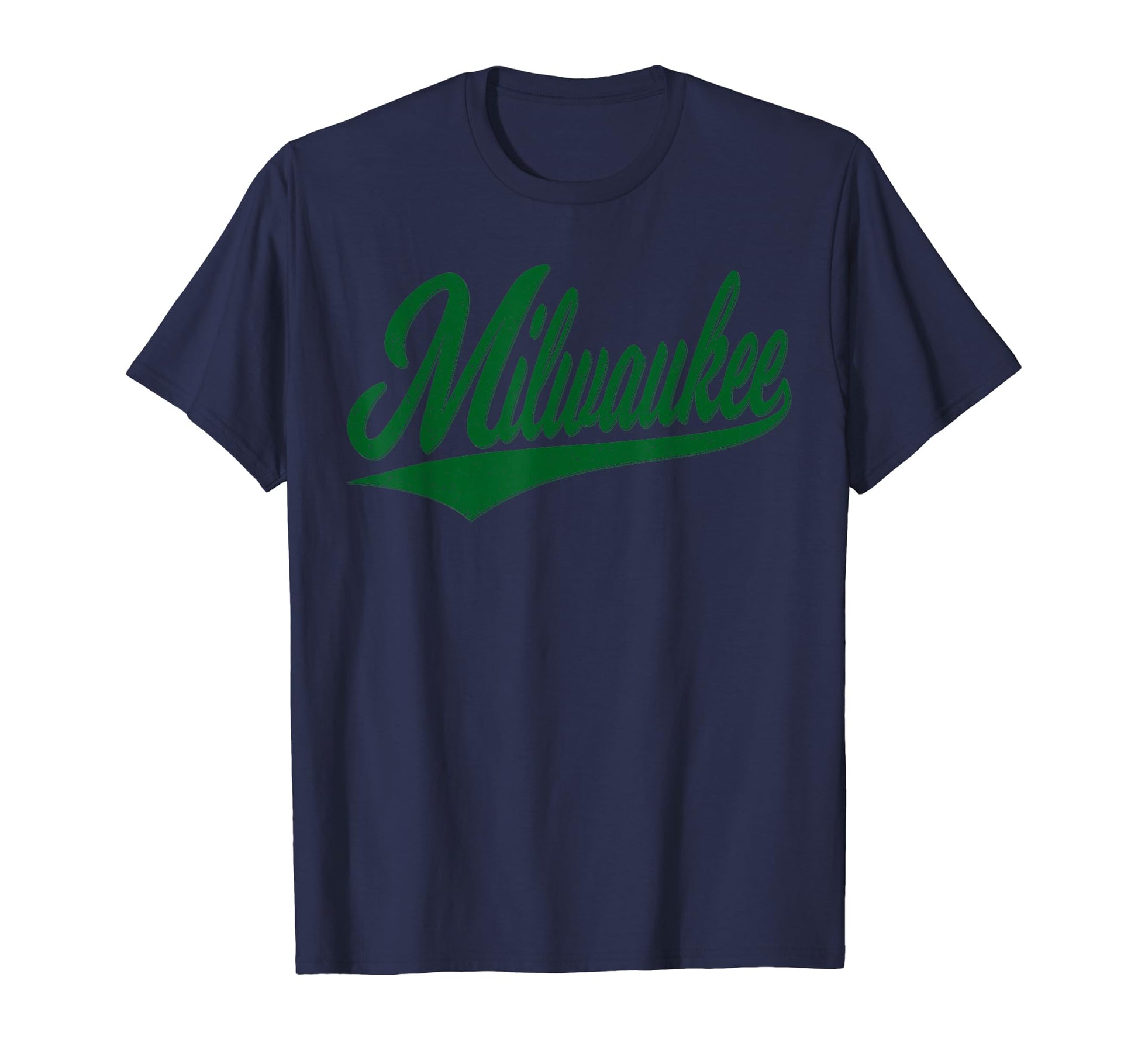 Milwaukee Wisconsin Varsity Script T-Shirt - Trendy Graphic for Adults - T-Shirt, Sweatshirt, Hoodie