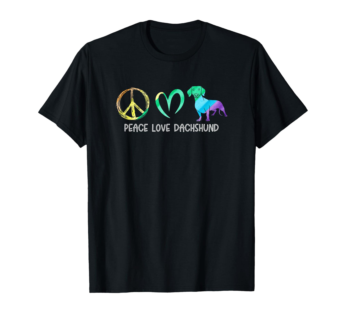 Wienie Dog Hippie Pet Parent Tie Dye T-Shirt - Aesthetic Graphic Men Women - T-Shirt, Sweatshirt, Hoodie