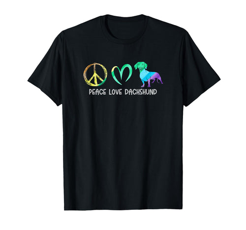 Wienie Dog Hippie Pet Parent Tie Dye T-Shirt - Aesthetic Graphic Men Women - T-Shirt, Sweatshirt, Hoodie