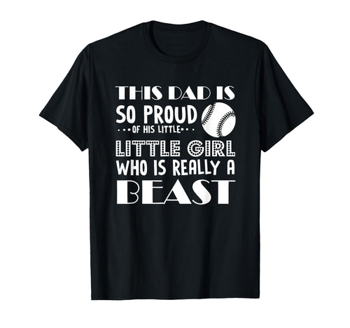Softball This Dad Is So Proud His T-Shirt - Streetwear Style Men Women - T-Shirt, Sweatshirt, Hoodie