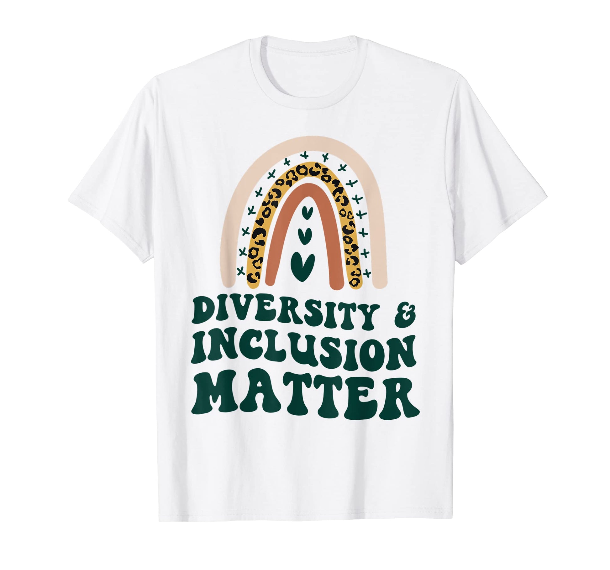 Diversity Inclusion Matter Boho Rainbow T-Shirt - Novelty Apparel Unisex - T-Shirt, Sweatshirt, Hoodie
