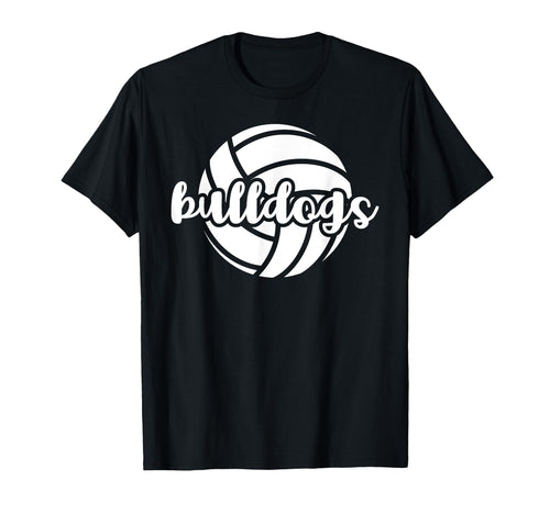 Bulldogs Volleyball Team Mascot T-Shirt - Fun Novelty Design Men Women - T-Shirt, Sweatshirt, Hoodie