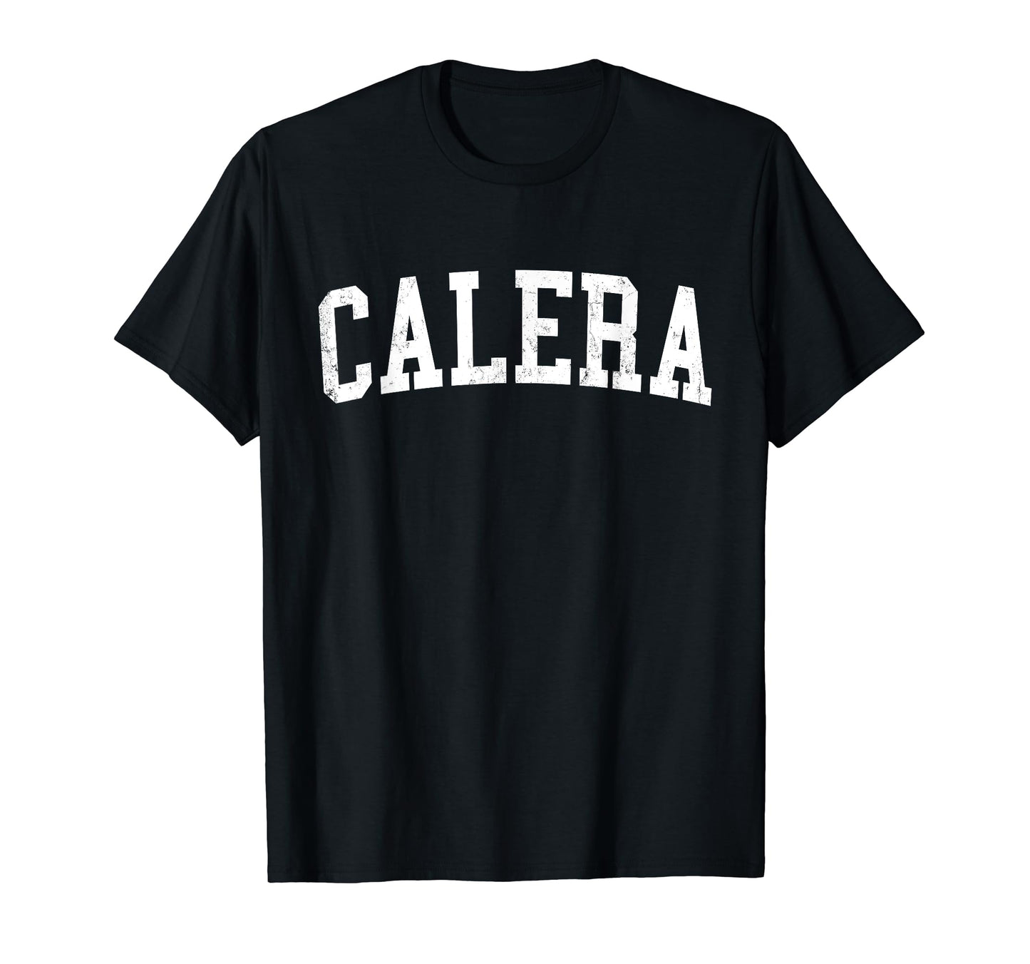 Calera Al Distressed White Varsity T-Shirt - Aesthetic Graphic Unisex - T-Shirt, Sweatshirt, Hoodie