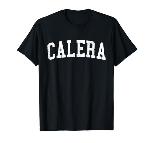 Calera Al Distressed White Varsity T-Shirt - Aesthetic Graphic Unisex - T-Shirt, Sweatshirt, Hoodie