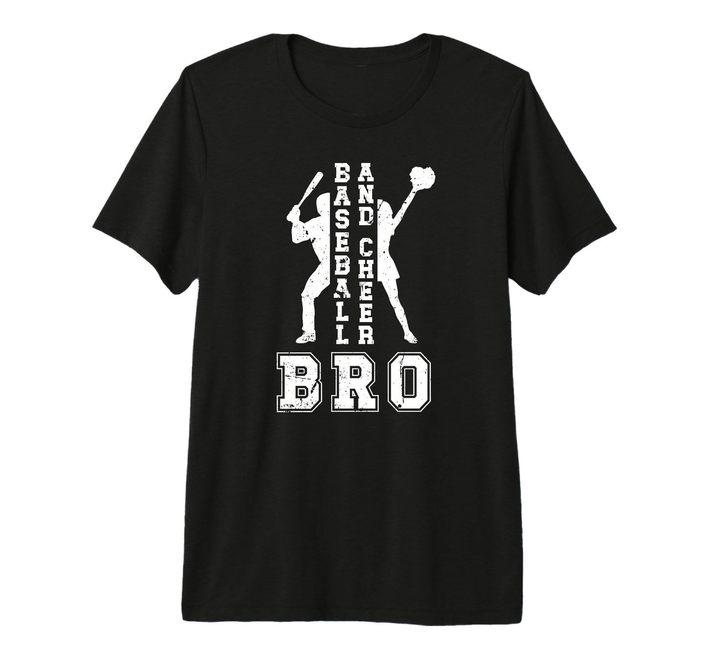 Baseball And Cheer Bro Baseball T-Shirt - Custom Art Print Men Women - T-Shirt, Sweatshirt, Hoodie