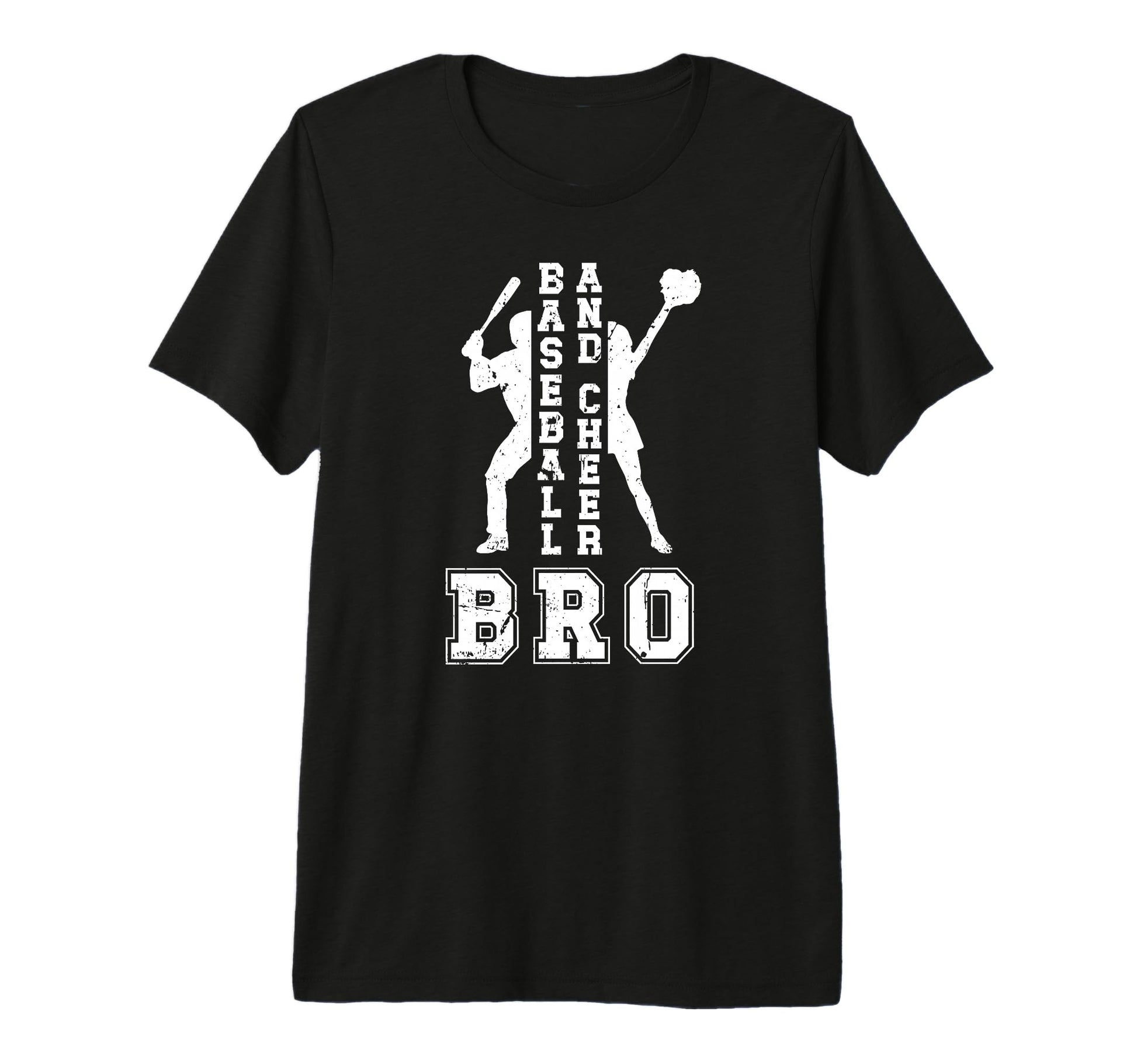 Baseball And Cheer Bro Baseball T-Shirt - Custom Art Print Men Women - T-Shirt, Sweatshirt, Hoodie