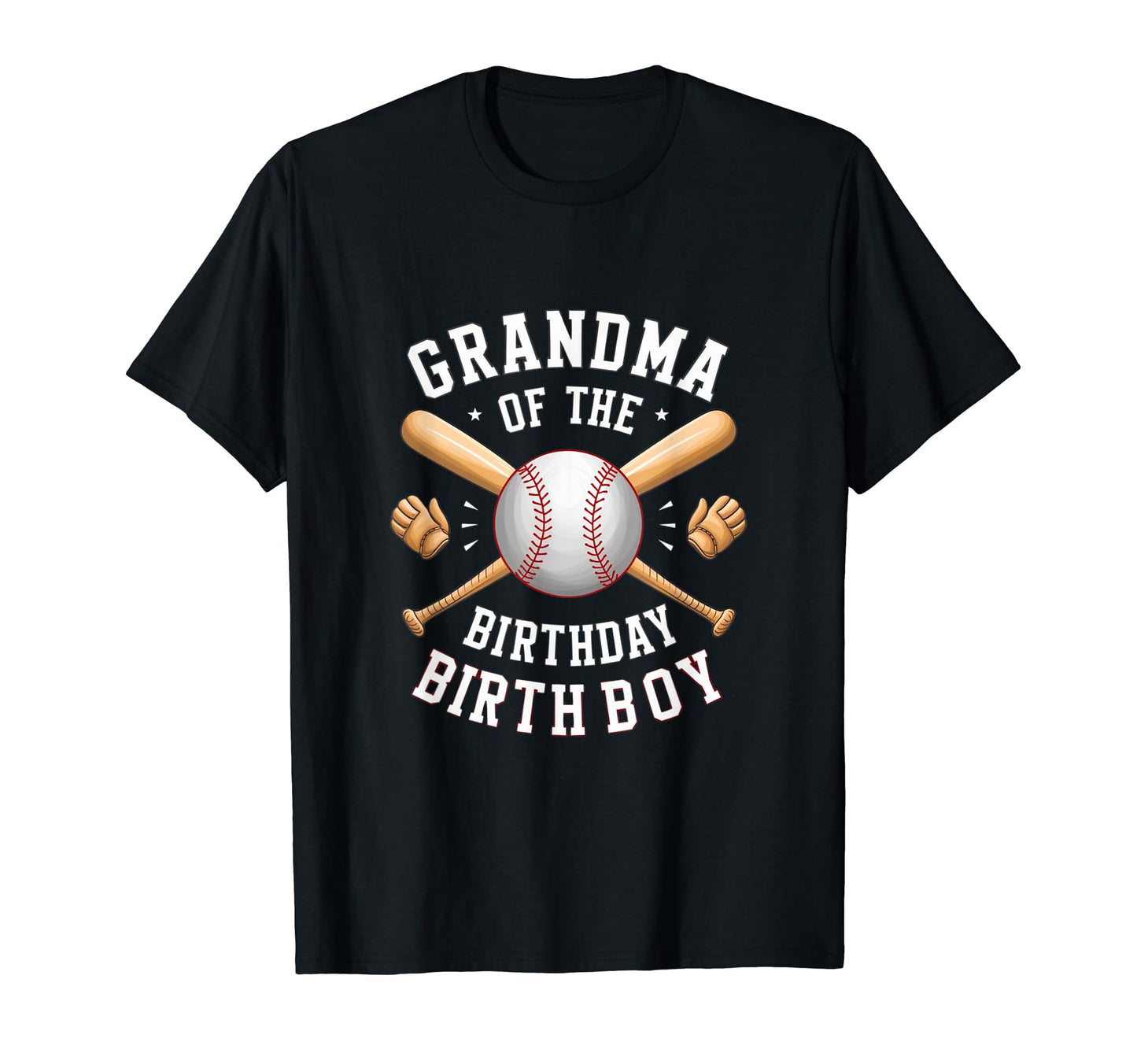 Grandma Baseball Birthday Family T-Shirt - Aesthetic Graphic Men Women - T-Shirt, Sweatshirt, Hoodie