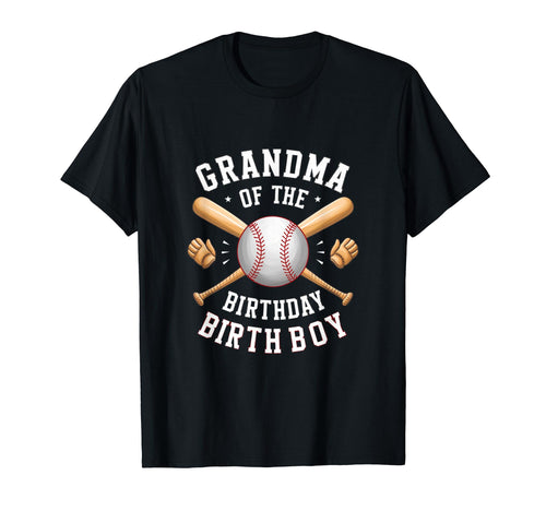 Grandma Baseball Birthday Family T-Shirt - Aesthetic Graphic Men Women - T-Shirt, Sweatshirt, Hoodie
