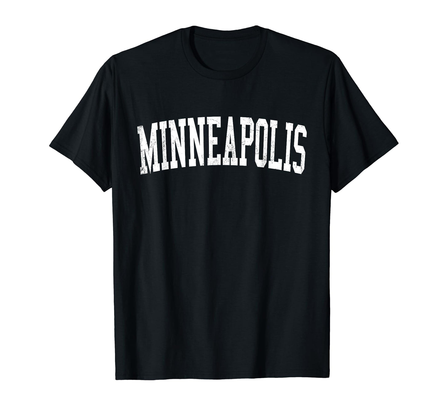 Minneapolis Mn Distressed White T-Shirt - Casual Everyday Wear for Adults - T-Shirt, Sweatshirt, Hoodie