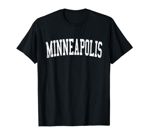 Minneapolis Mn Distressed White T-Shirt - Casual Everyday Wear for Adults - T-Shirt, Sweatshirt, Hoodie