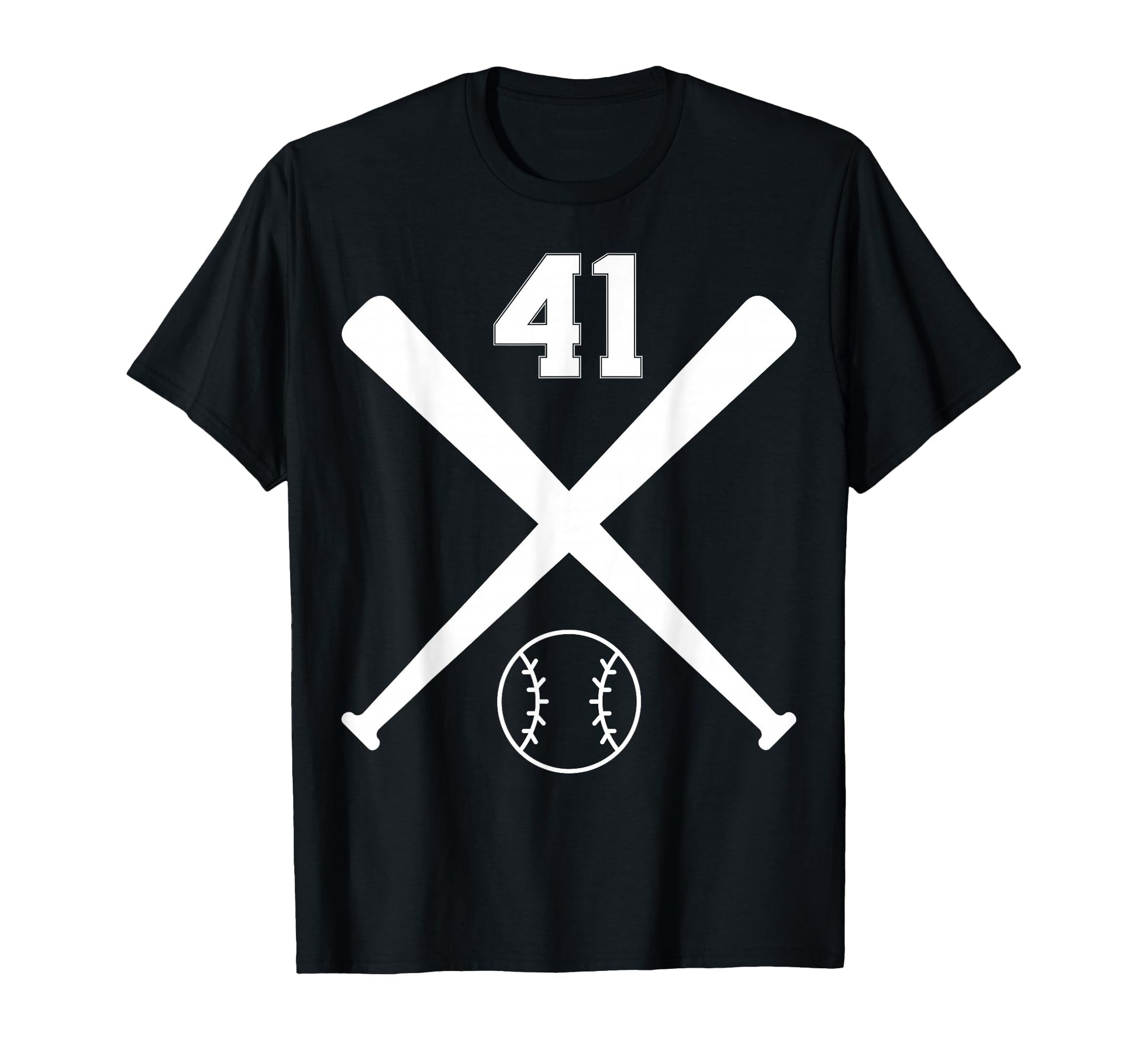 Baseball Softball Number 41 T-Shirt - Trendy Graphic Unisex - T-Shirt, Sweatshirt, Hoodie