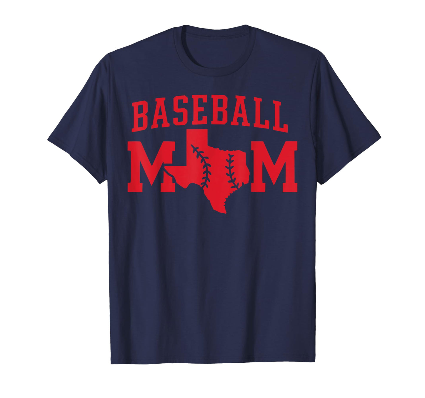 Texas Baseball Mommy Tx State Pride T-Shirt - Minimalist Print Men Women - T-Shirt, Sweatshirt, Hoodie