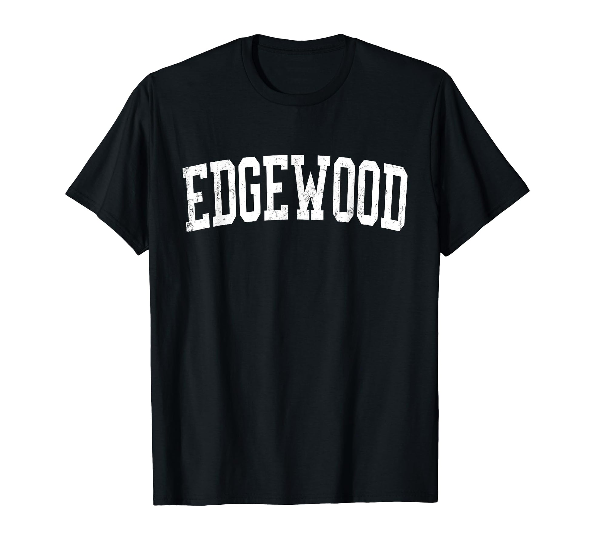 Edgewood Md Distressed White T-Shirt - Fun Novelty Design for Adults - T-Shirt, Sweatshirt, Hoodie