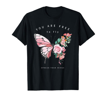Butterfly Y2K Grunge Aesthetic T-Shirt - Casual Everyday Wear for Adults - T-Shirt, Sweatshirt, Hoodie