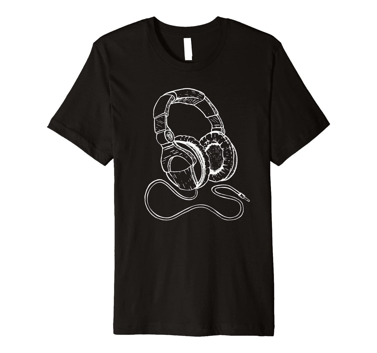 Hip Hop Over Ear Headphones Old School T-Shirt - Graphic Print for Adults - T-Shirt, Sweatshirt, Hoodie