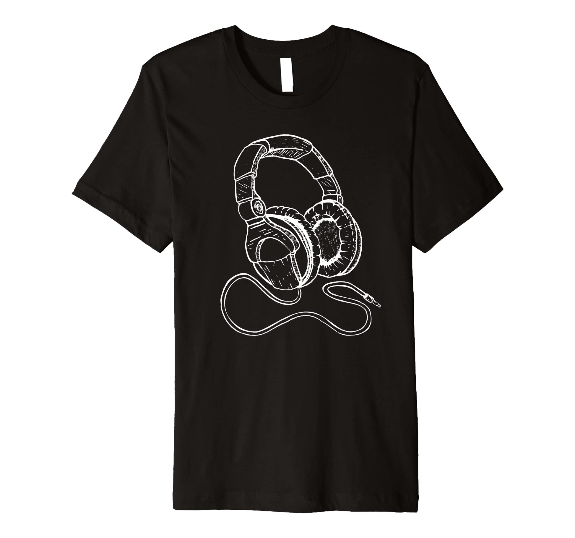 Hip Hop Over Ear Headphones Old School T-Shirt - Graphic Print for Adults - T-Shirt, Sweatshirt, Hoodie