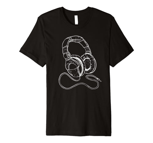 Hip Hop Over Ear Headphones Old School T-Shirt - Graphic Print for Adults - T-Shirt, Sweatshirt, Hoodie