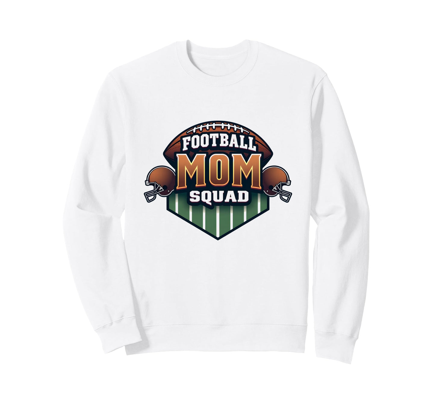 Football Mom 4 Squad Proud Parent Sweatshirt - Novelty Apparel Unisex - T-Shirt, Sweatshirt, Hoodie