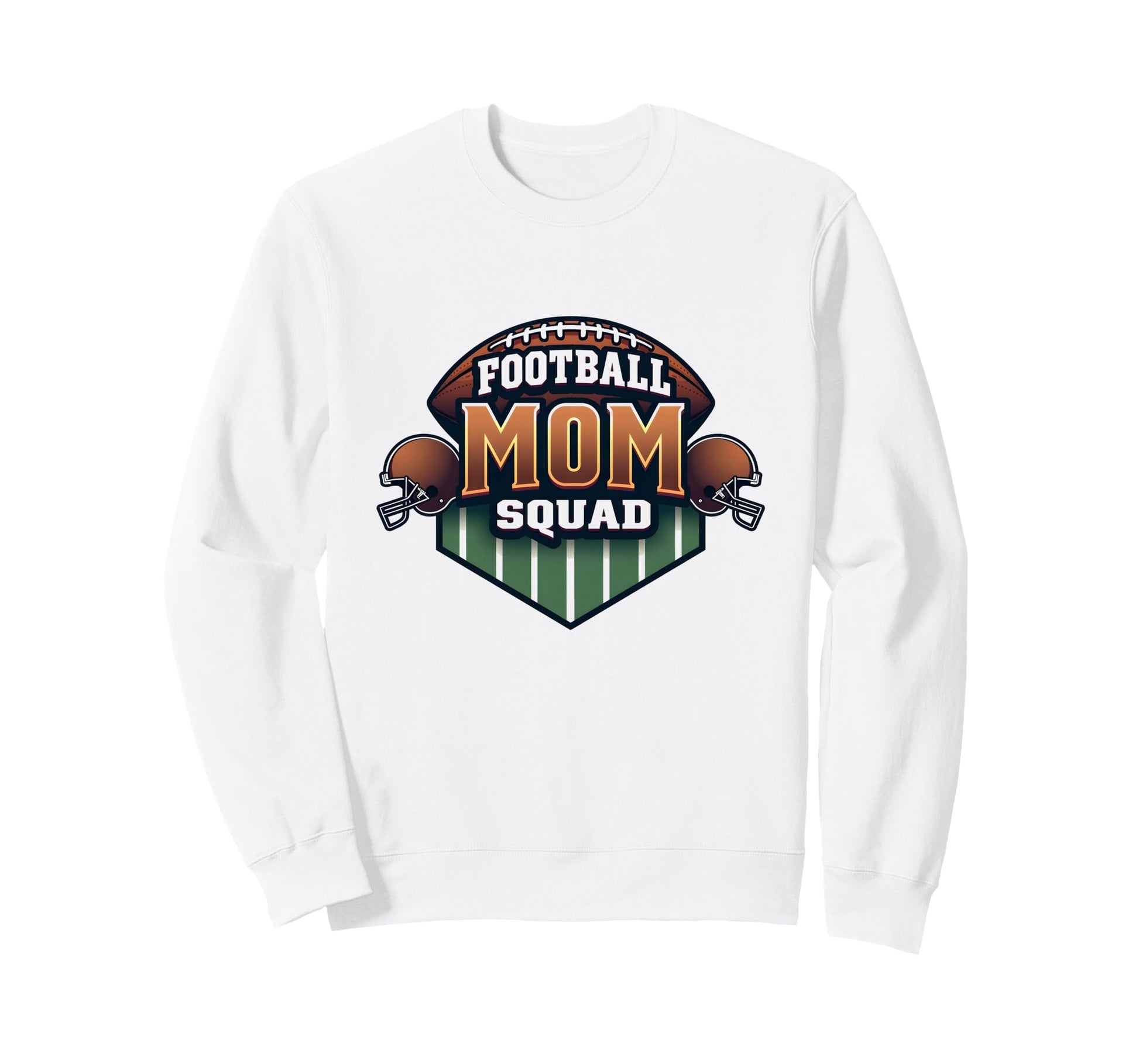Football Mom 4 Squad Proud Parent Sweatshirt - Novelty Apparel Unisex - T-Shirt, Sweatshirt, Hoodie