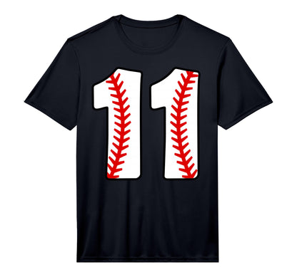 Eleventh Birthday 11Th Baseball T-Shirt - Custom Art Print for Adults - T-Shirt, Sweatshirt, Hoodie