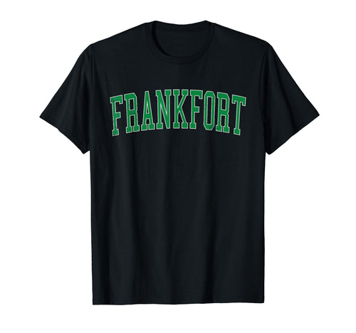 Frankfort Distressed Green Varsity T-Shirt - Graphic Print for Adults - T-Shirt, Sweatshirt, Hoodie