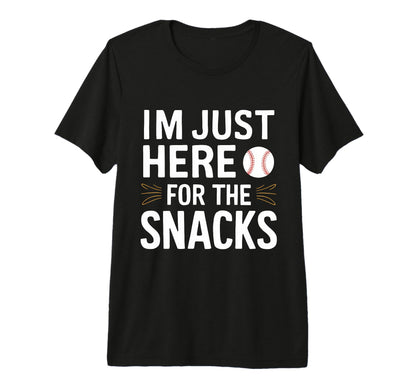 Im Just Here Snacks Baseball Brother T-Shirt - Unique Graphic for Adults - T-Shirt, Sweatshirt, Hoodie