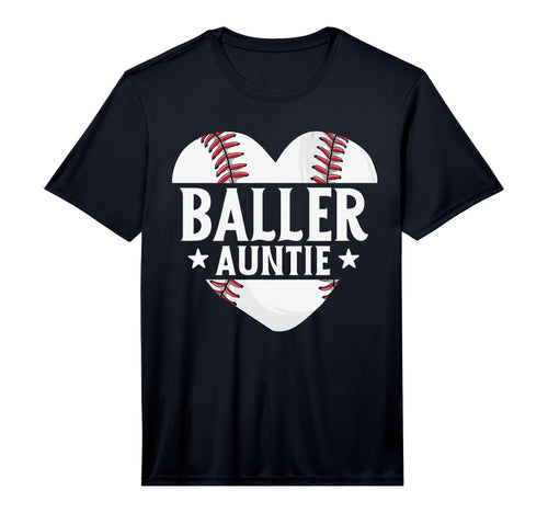 Baseball Aunt Gift Baller Auntie Mothers T-Shirt - Graphic Print Men Women - T-Shirt, Sweatshirt, Hoodie