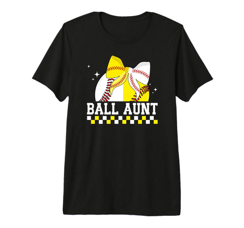 Ball Aunt Coquette Baseball Softball T-Shirt - Aesthetic Graphic Men Women - T-Shirt, Sweatshirt, Hoodie